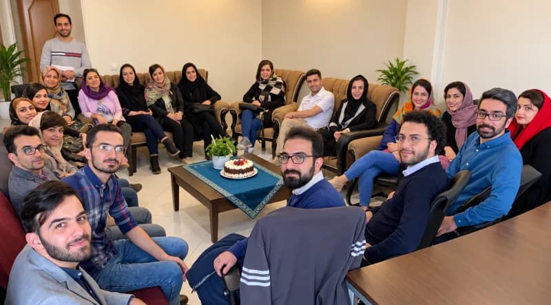 The Setare team in the office